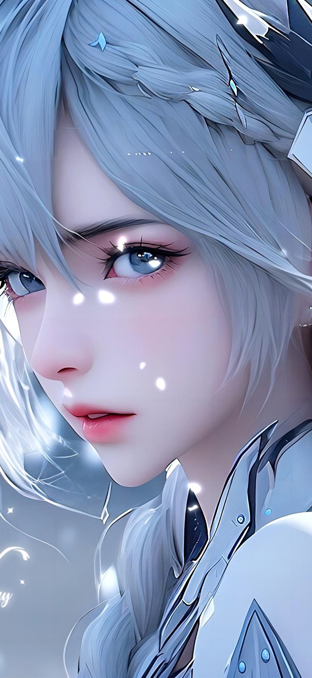 4K梦幻冰雪机甲少女