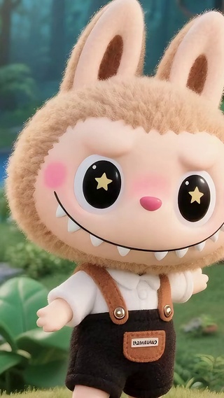 森林篝火拉布布