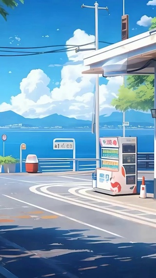 海边加油站