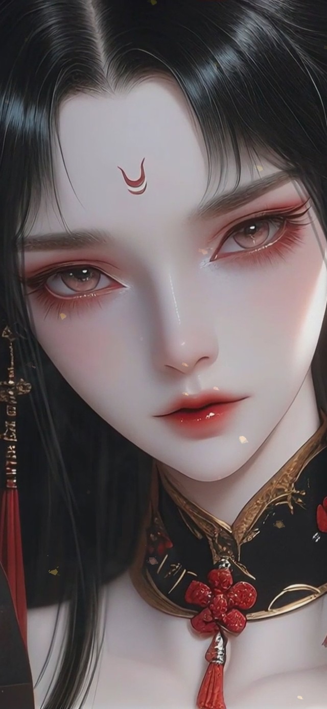 执扇红衣小狐妖