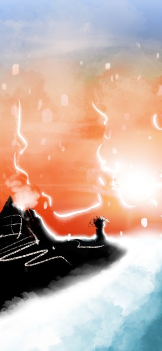 孤独的海边，孤独的人