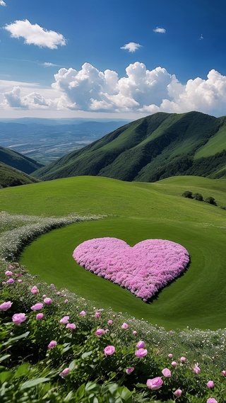 爆款浪漫爱心云