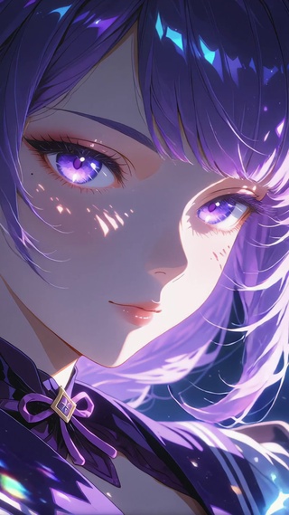 紫发少女