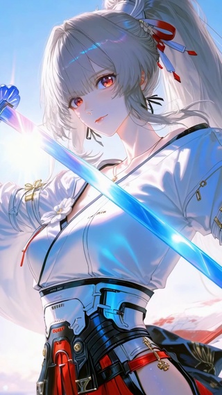 晴空白发赤瞳绯雪