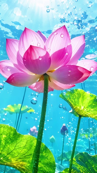 碧水清莲