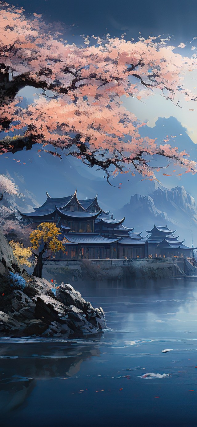 治愈护眼水墨山水