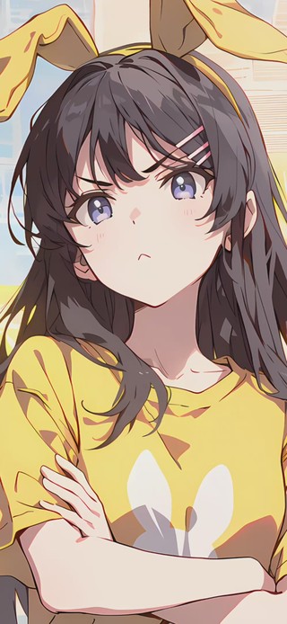 唯美可爱二次元少女樱岛麻衣