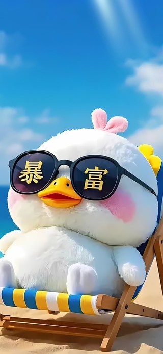 可爱暴富鸭