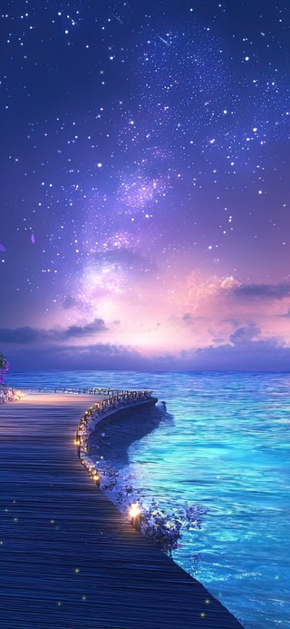 梦幻海岸星空