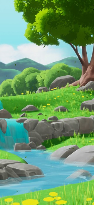 唯美治愈蓝天白云景色