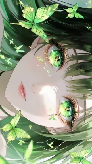 绿蝶眼眸