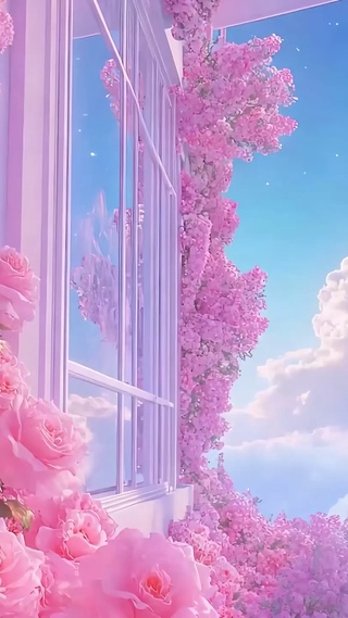 护眼花朵树木