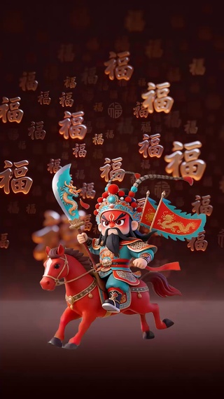 关公送福