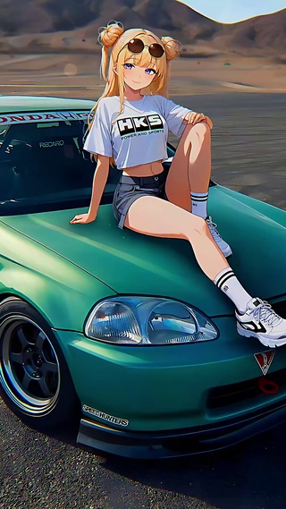 汽车美女