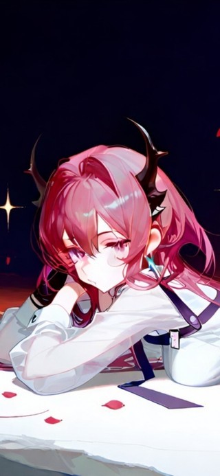 趴着的黑丝少女-史尔特尔: