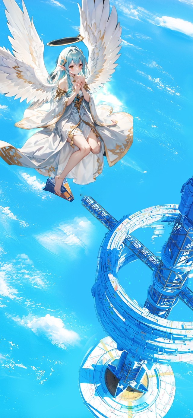 4K 到访空间站的天使少女