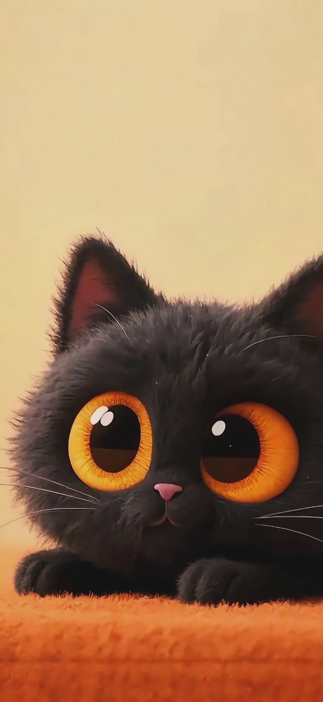 可爱毛毡小黑猫