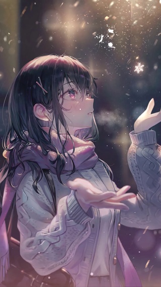 唯美清纯微光少女