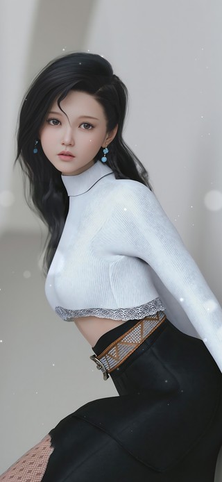 4K唯美清纯黑丝美女