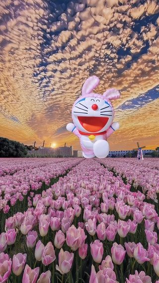 浪漫郁金香花海