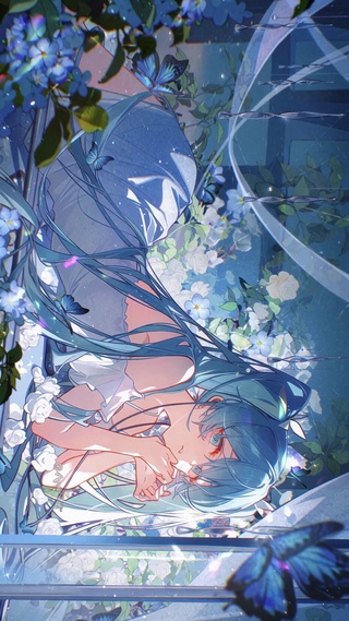 初音未来蓝色蝴蝶