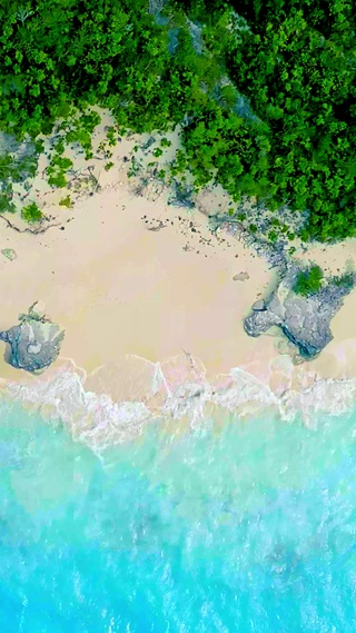 4K蔚蓝大海海岸