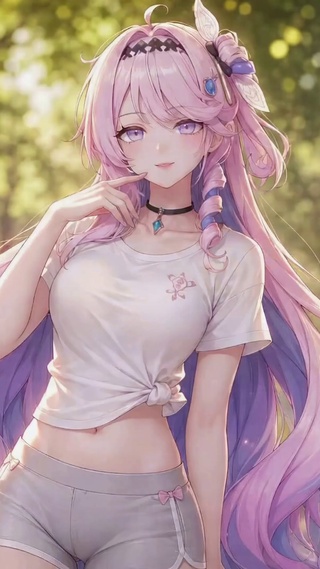 暖阳街边粉发少女达尼娅