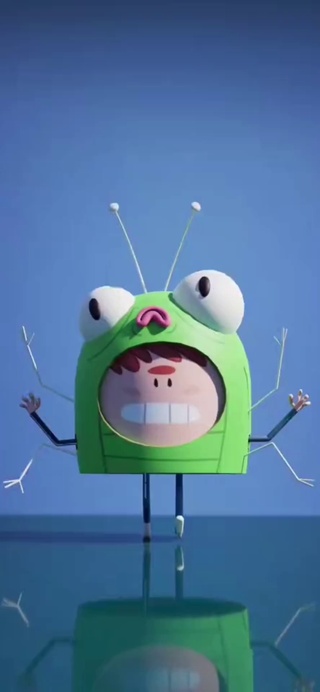 卡通的动漫青蛙王子