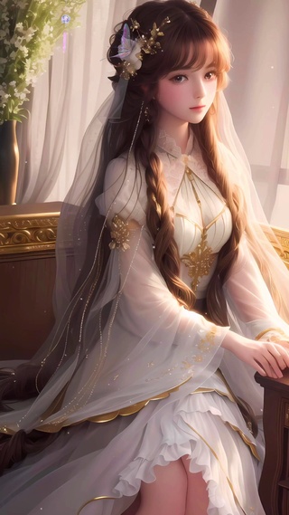 4k古风可爱美女