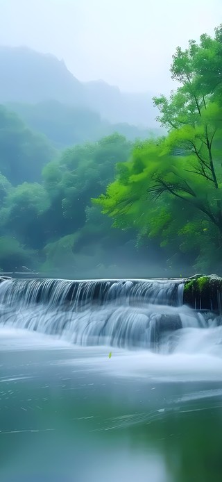 山间水潭