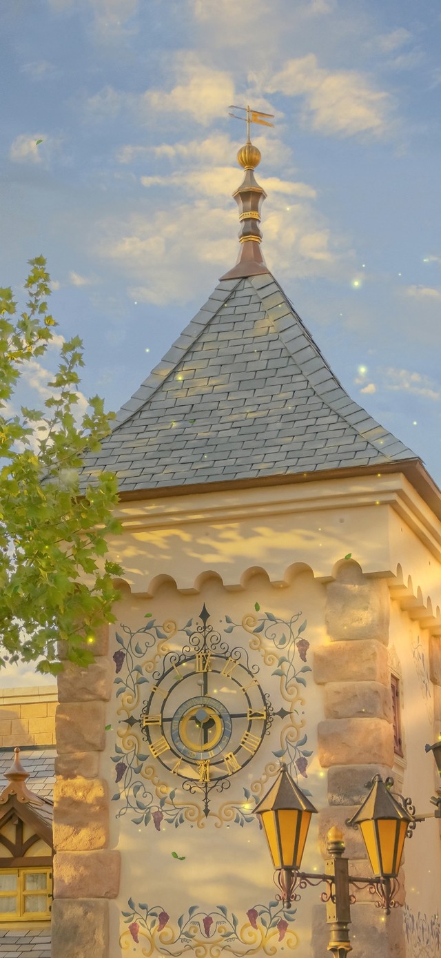 4K唯美治愈黄昏城堡