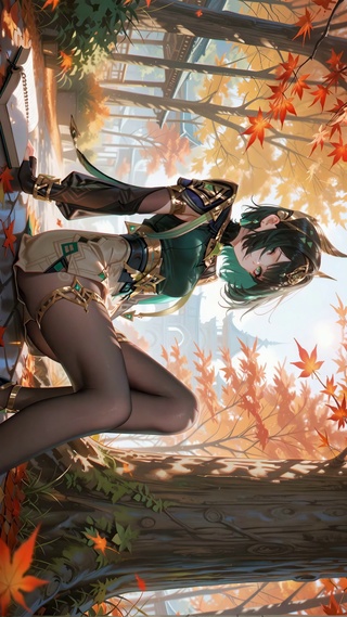 深秋红色落叶-奈芙尔