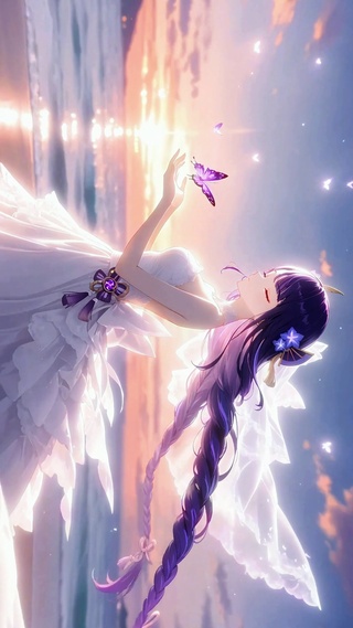 雷电将军丨紫纱夕照丨