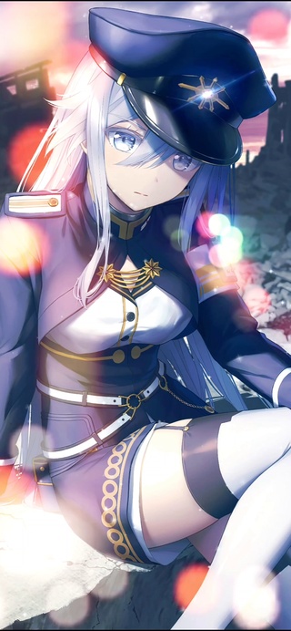 制服白发萝莉