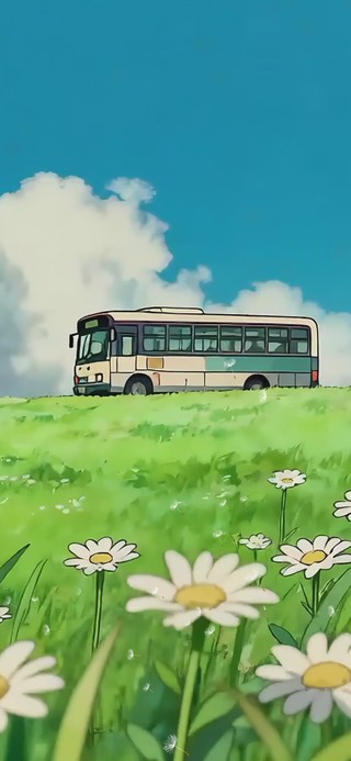 清新草原巴士