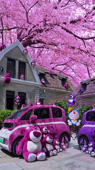 唯美草莓熊房子