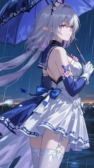 雨中遐蝶
