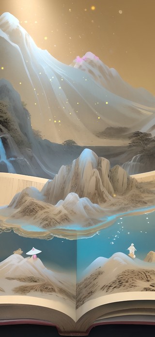 执笔山水