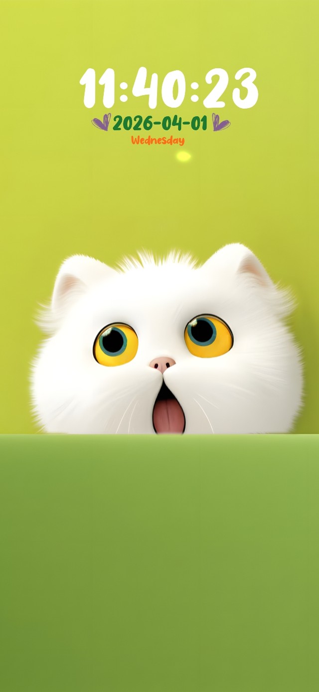 清清爽爽一只猫头！