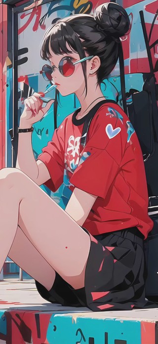 【4K】时尚街头女孩