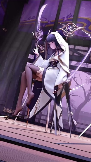 雷电将军  黑丝玉足