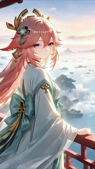 八重神子丨高阁眺海丨