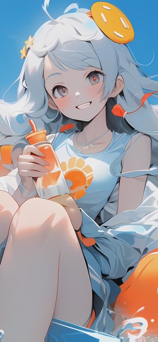 【可爱萝莉】唯美海边阳光少女