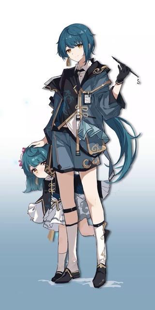 行秋常服-画师：鸦居