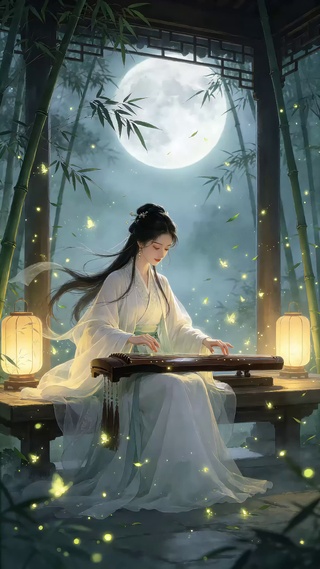 竹林月色-琴音