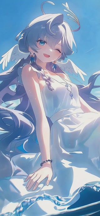 海边清纯少女知更鸟