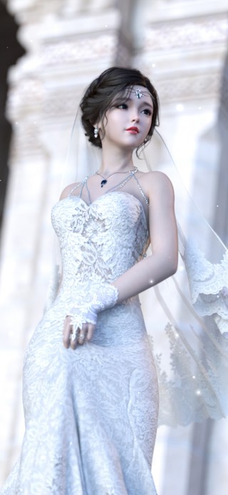 唯美婚纱美女