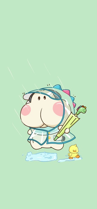 调皮呆哥-雨中奔跑