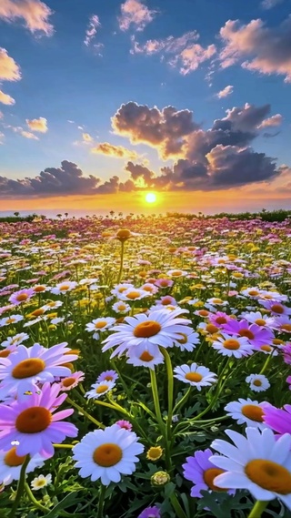 风吹花海