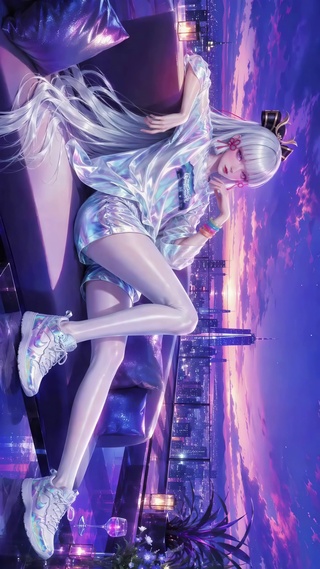 性感幻彩流光少女
